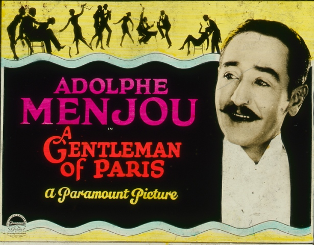 Glass_lantern_advertising_slide_for_1927_silent_film_A_Gentleman_of_Paris